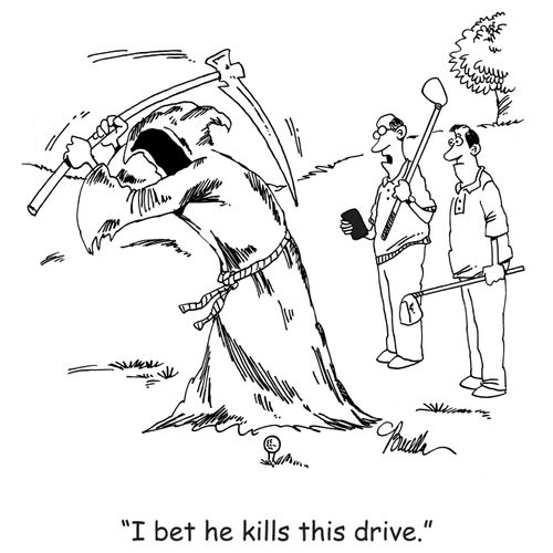 'I bet he kills this drive.'