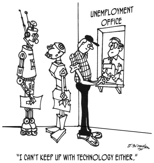 'I can't keep up with technology either.'