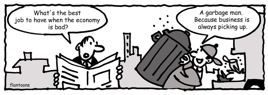 'What's the best job to have when the economy is bad?'