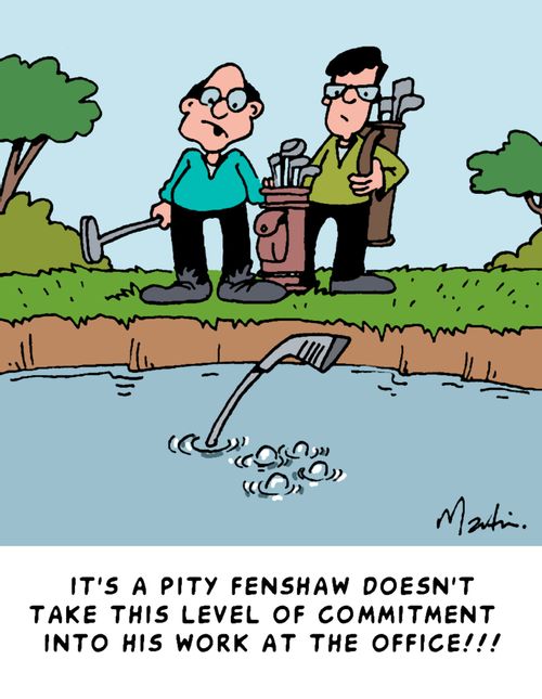 'It's a pity Fenshaw doesn't take this level of commitment into his work at the office!!!'