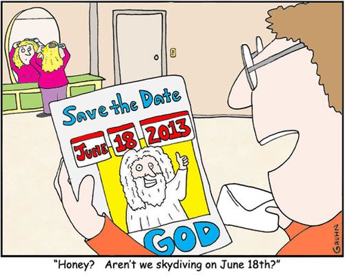 'Honey? Aren't we skydiving on June 18th?'