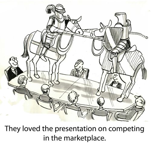 They loved the presentation on competing in the marketplace.
