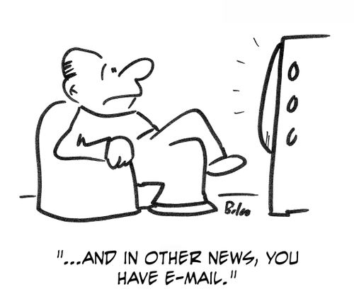 '...And in other news, you have e-mail.'