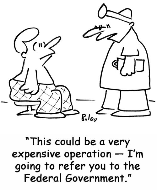 'This could be a very expensive operation — I'm going to refer you to the Federal Government.'