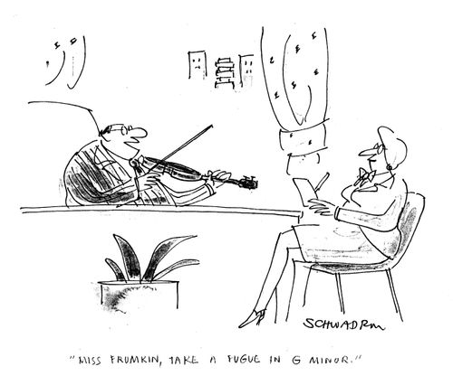 Miss Frumkin, take a fugue in G minor.