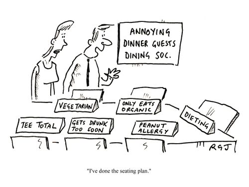 Annoying Dinner Guests Dining Soc.