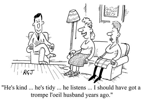 A trompe l'oeil husband