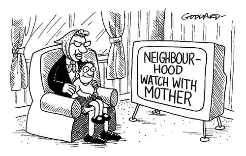 Neighbourhood watch with mother