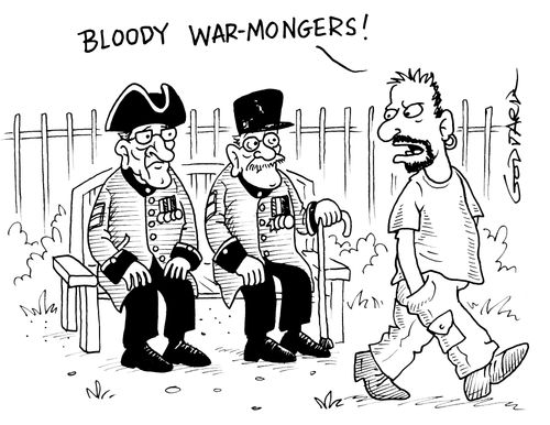 'Bloody warmongers!'