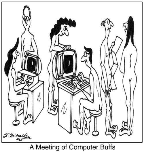A Meeting of Computer Buffs.
