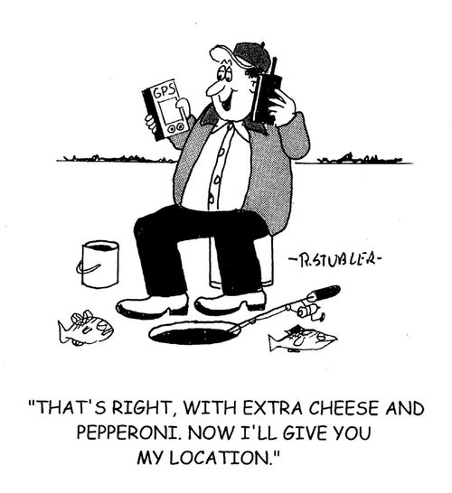 'That's right,with extra cheese and pepperoni. Now I'll give you my location.'