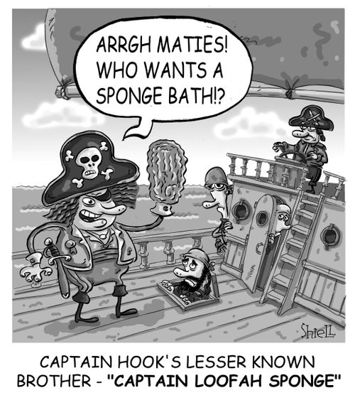 Captain Hook's lesser known brother - 'Captain Loofah Sponge'.