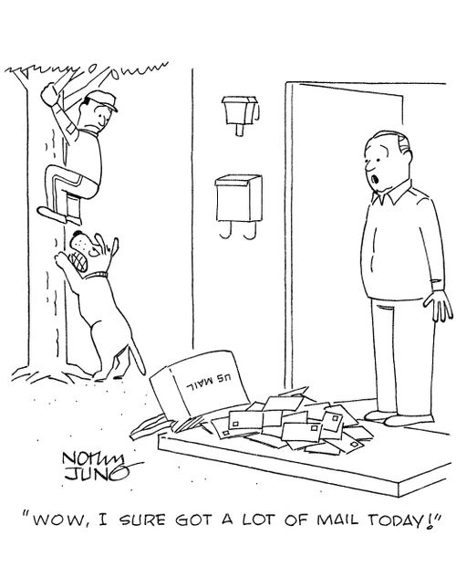 'Wow, I sure got a lot of mail today!'