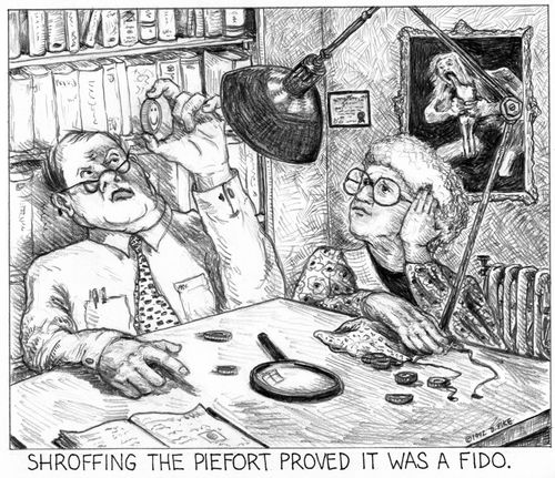 'Shroffing the piefort proved it was a fido.'