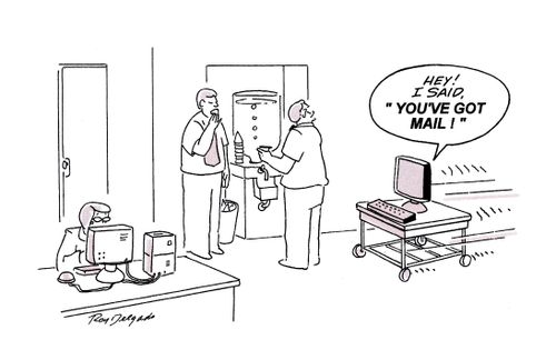 'Hey! I sad, 'You've got mail!''