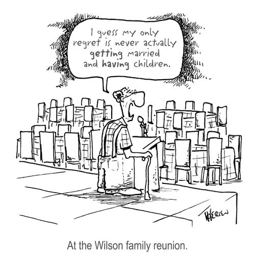 At the Wilson family reunion. 