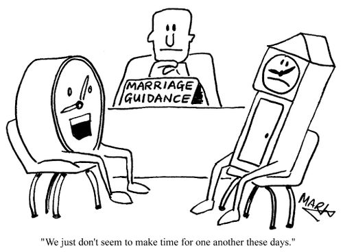 "We just don't seem to make time for one another these days."