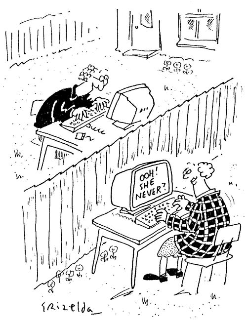 E-Mailing over the Garden Fence