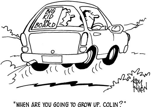 'When are you going to grow up, Colin?'