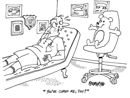 'You've cured me, Doc!'