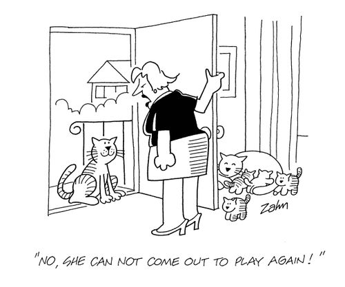 'No, she can not come out to play again.'