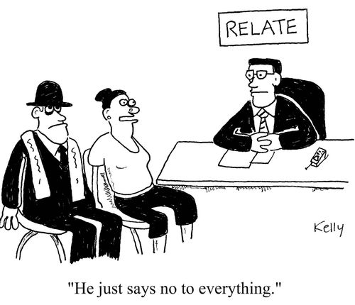 "He just says no to everything."