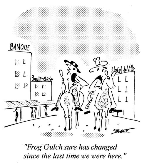 "Frog Gulch sure has changed since the last time we were here."