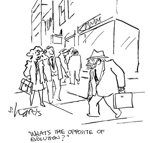 'What's the opposite of evolution?'