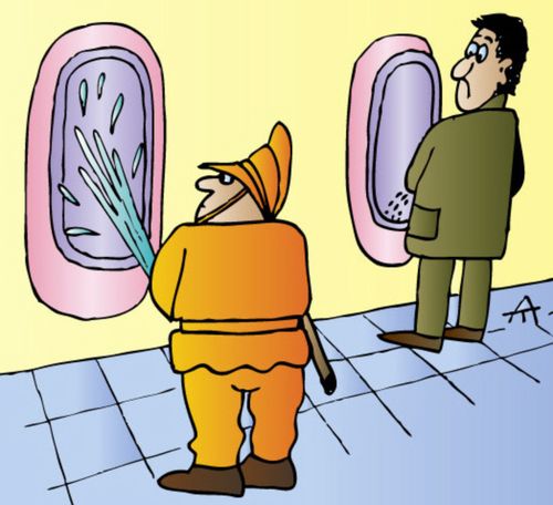 Fire-man in toilet