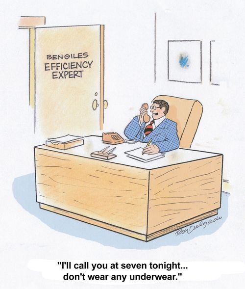 'I'll call you at seven tonight... don't wear any underwear.'