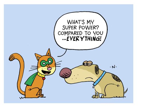 'What's my super power compared to you ...everything.'
