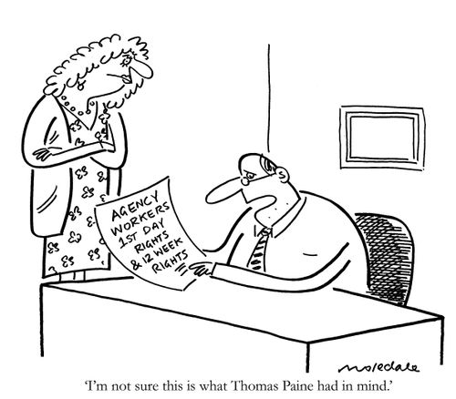 'I'm not sure this is what Thomas Paine had in mind.'