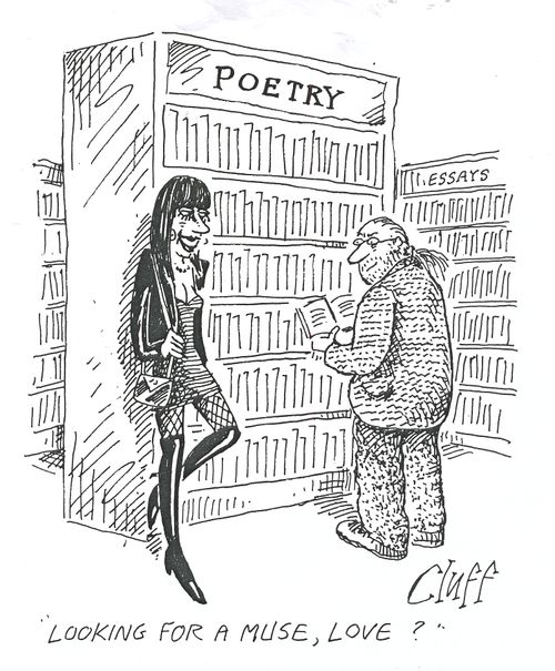 'Looking for a muse, love?'
