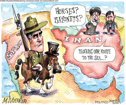 'Horses? Bayonets?'