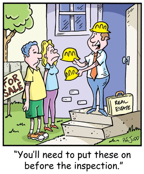 'You'll need to put these on before the inspection.'