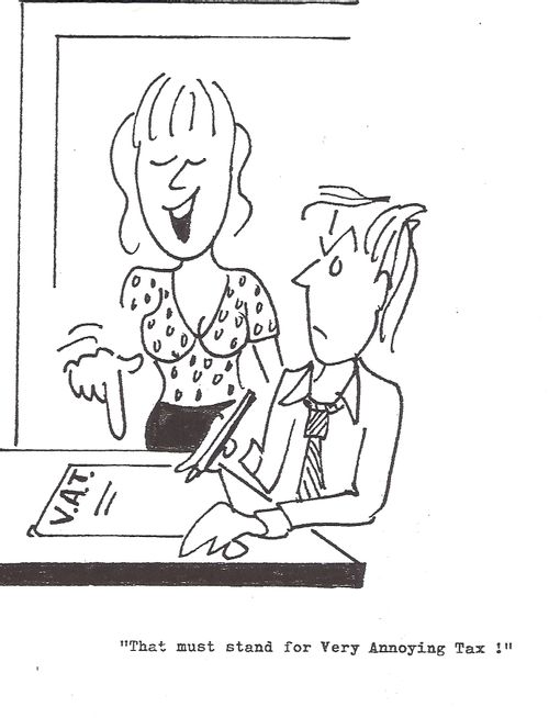 'That must stand for Very Annoying Tax.'