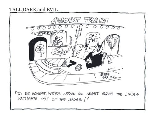 "To be honest, we're scared you might scare the living daylights out of the ghosts."