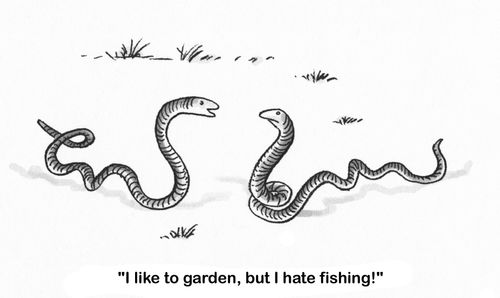 'I like to garden, but I hate fishing!'