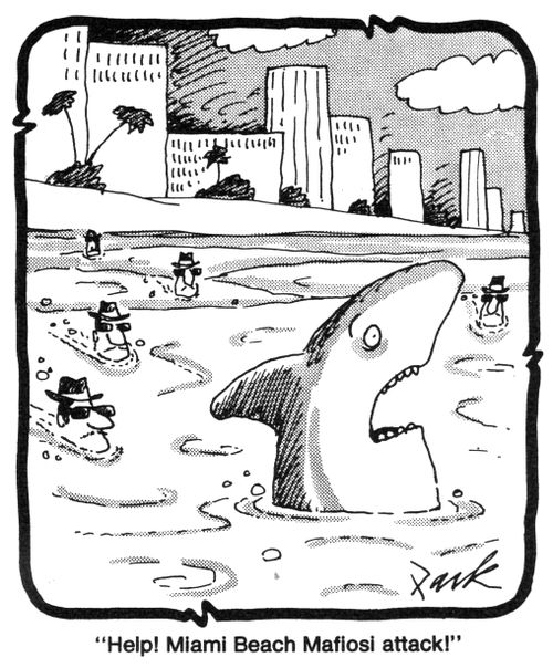 'Help! Miami Beach Mafiosi attack!'