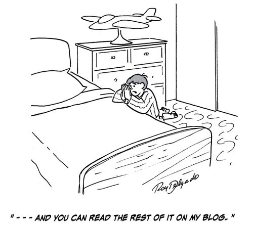 '...and you can read the rest of it on my blog.'