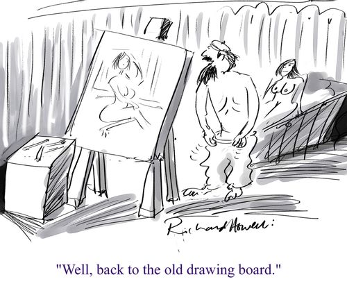 'Well, back to the old drawing board.'