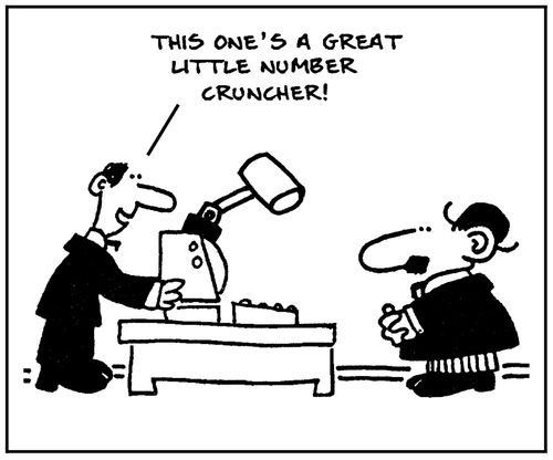 'This one's a great little number cruncher.'