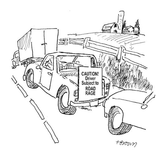 Caution! Driver Subject to Road Rage.