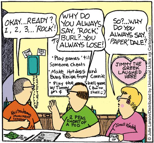 'Okay. . . Ready? 1, 2, 3 . . . 'Rock'!'