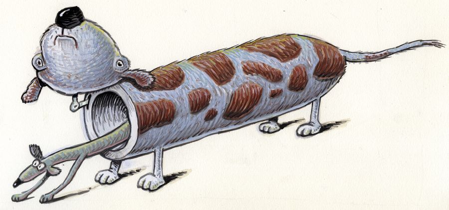 The inner dog emerging from a sausage dog.