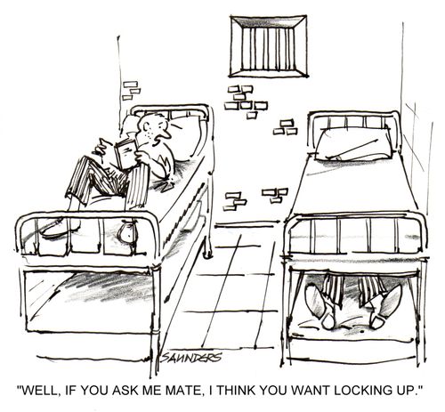 'Well, if you ask me mate, I think you want locking up.'