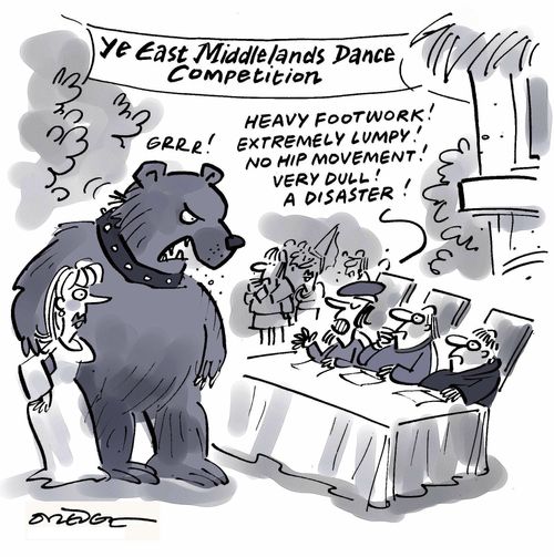 Ye East Middlelands Dance Competition: 'Heavy footwork! Extremely lumpy! No hip movement! Very dull! A disaster!'