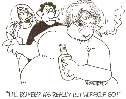 'Lil' Bo Peep has really let herself go!'