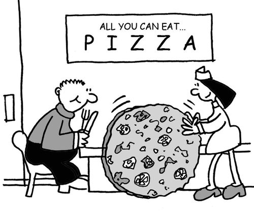 All you can eat. . . pizza.