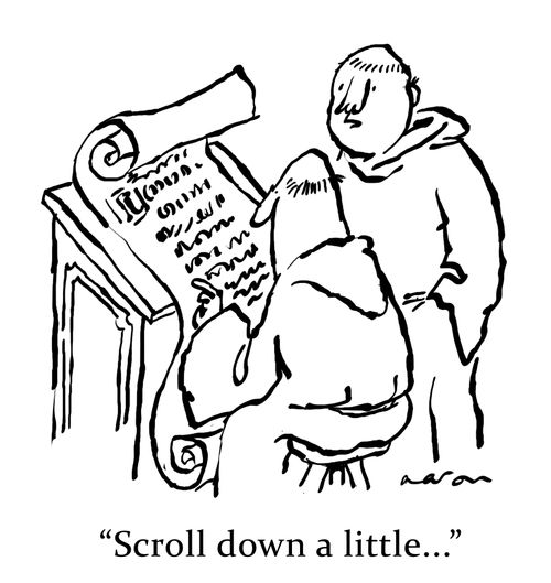 'Scroll down a little...'